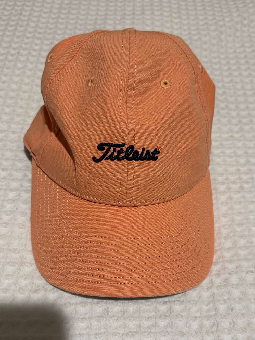 2/$10 - Titleist Peach Canvas Logo Cap